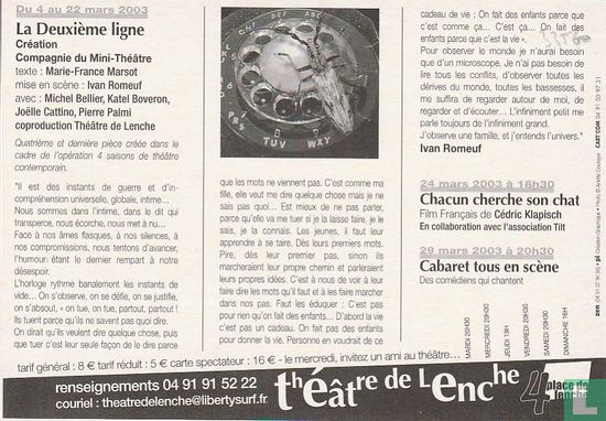 Théâtre de lenche - Mars 2003 - Image 2
