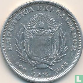 El Salvador 1 peso 1893 - Image 1