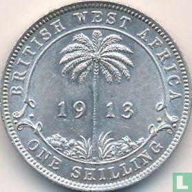 British West Africa 1 shilling 1913 (H) - Image 1