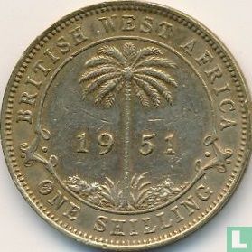 Britisch Westafrika 1 Shilling 1951 (ohne Münzzeichen) - Bild 1