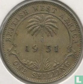 Afrique de l'Ouest britannique 1 shilling 1951 (KN) - Image 1