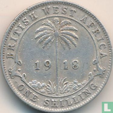 British West Africa 1 shilling 1918 - Image 1