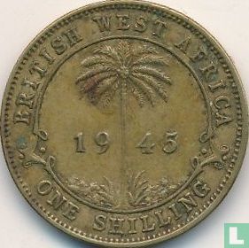 Afrique de l'Ouest britannique 1 shilling 1945 (sans marque d'atelier) - Image 1