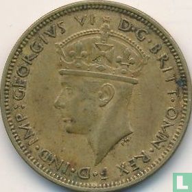 Afrique de l'Ouest britannique 1 shilling 1945 (sans marque d'atelier) - Image 2