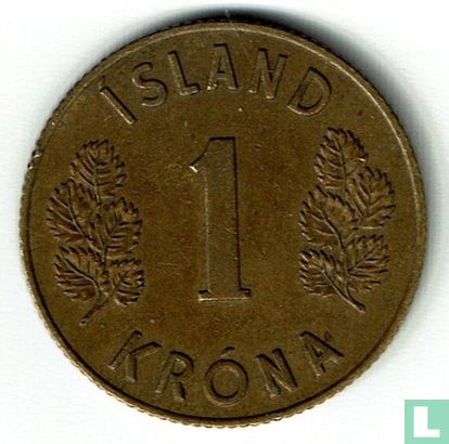 Island 1 Króna 1963 - Bild 2