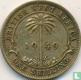 Brits-West-Afrika 1 shilling 1949 (H) - Afbeelding 2