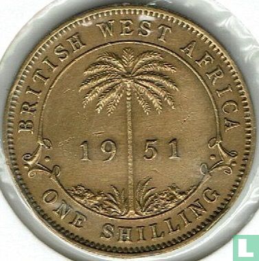 Afrique de l'Ouest britannique 1 shilling 1951 (H) - Image 1