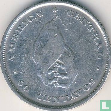 El Salvador 50 centavos 1892 (type 1) - Image 2