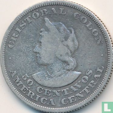 El Salvador 50 centavos 1892 (type 2) - Image 2