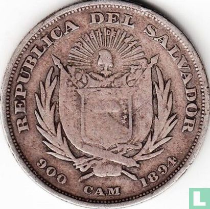 El Salvador 50 centavos 1894 - Afbeelding 1