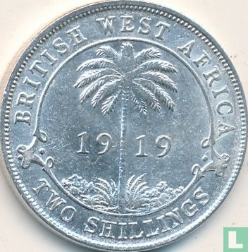 Brits-West-Afrika 2 shillings 1919 (zonder muntteken) - Afbeelding 1