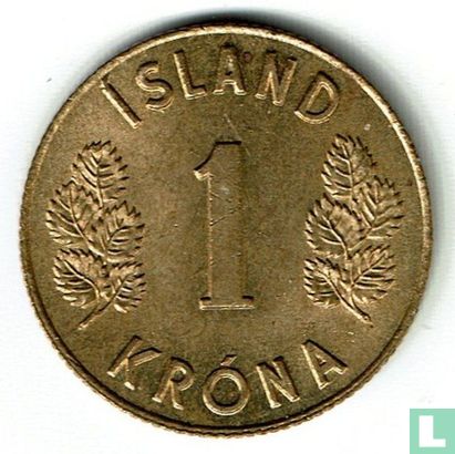 Iceland 1 króna 1970 - Image 2