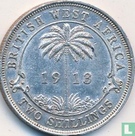 Britisch Westafrika 2 Shillings 1913 (ohne Münzzeichen) - Bild 1