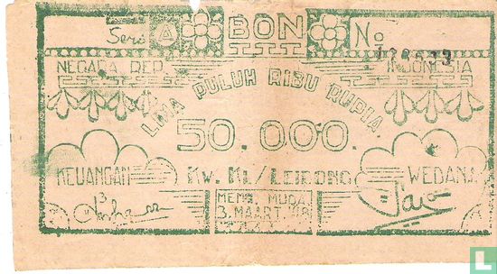 Indonesien 50.000 Rupiah 1948 - Bild 1
