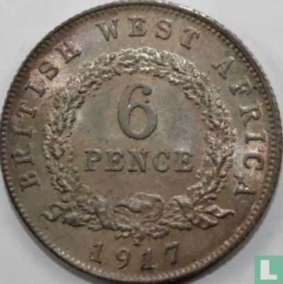 British West Africa 6 pence 1917 - Image 1