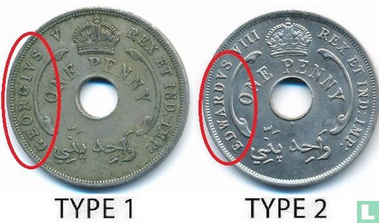 Brits-West-Afrika 1 penny 1936 (zonder muntteken - type 2) - Afbeelding 3