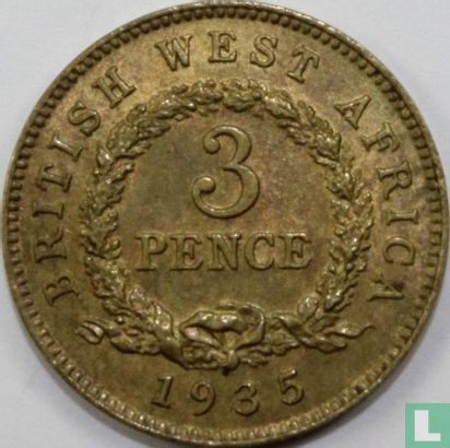 Brits-West-Afrika 3 pence 1935 - Afbeelding 1