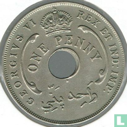 Brits-West-Afrika 1 penny 1937 (H) - Afbeelding 2