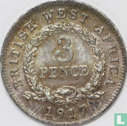 Brits-West-Afrika 3 pence 1917 - Afbeelding 1
