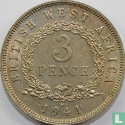 British West Africa 3 pence 1941 - Image 1