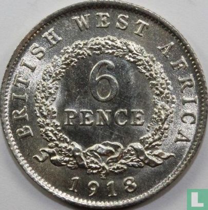 British West Africa 6 pence 1918 - Image 1