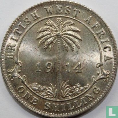 Britisch Westafrika 1 Shilling 1914 (ohne Münzzeichen) - Bild 1