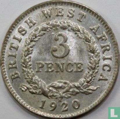 Afrique de l'Ouest britannique 3 pence 1920 (H) - Image 1