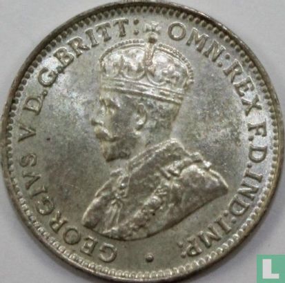 Afrique de l'Ouest britannique 3 pence 1920 (H) - Image 2