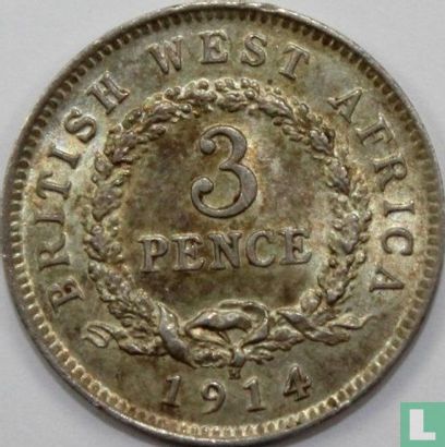 Britisch Westafrika 3 Pence 1914 - Bild 1