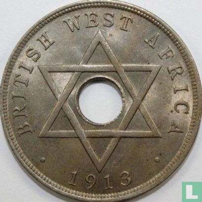 Afrique de l'Ouest britannique 1 penny 1913 (sans marque d'atelier) - Image 1