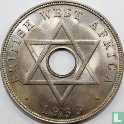 British West Africa 1 penny 1933 - Image 1