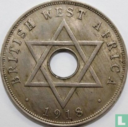 British West Africa 1 penny 1918 - Image 1