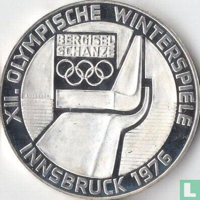 Oostenrijk 100 schilling 1976 (PROOF - adelaar) "Winter Olympics in Innsbruck" - Afbeelding 1