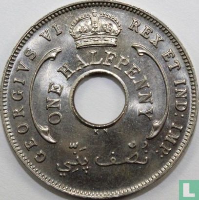 Brits-West-Afrika ½ penny 1940 - Afbeelding 2
