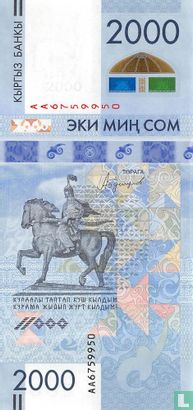 Kyrgystan 2000 Som  - Afbeelding 1