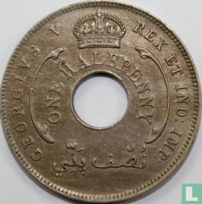 Afrique de l'Ouest britannique ½ penny 1913 (sans marque d'atelier) - Image 2