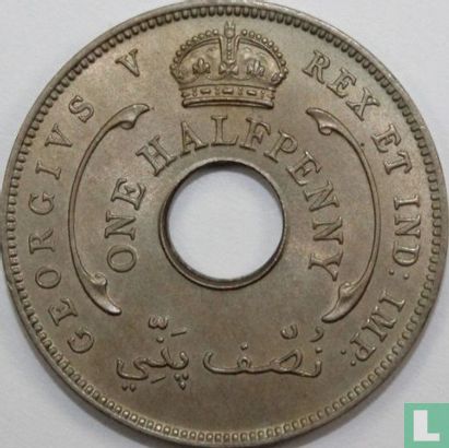 Britisch Westafrika ½ Penny 1936 (ohne Münzzeichen - Typ 1) - Bild 2