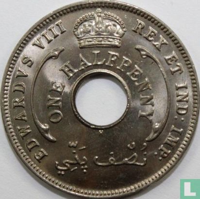 Brits-West-Afrika ½ penny 1936 (H) - Afbeelding 2