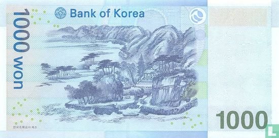 Zuid-Korea 1.000 Won   - Afbeelding 2
