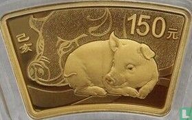 China 150 yuan 2019 (PROOF) "Year of the Pig" - Afbeelding 2
