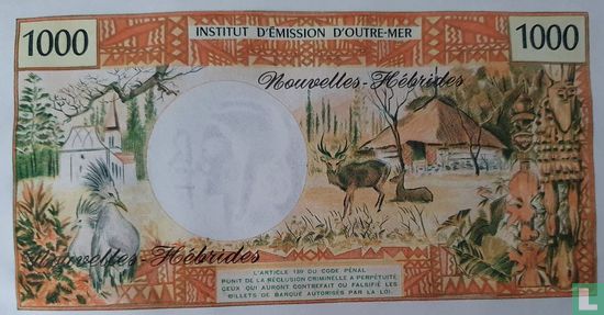 New Hebrides 1000 Francs - Image 2