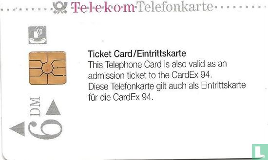 CardEx '94 Ticket Card - Image 1