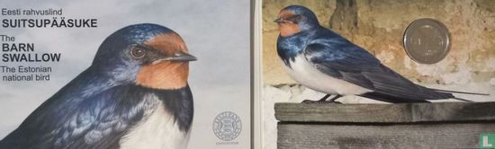 Estland 2 euro 2023 (folder) "Barn swallow" - Afbeelding 2