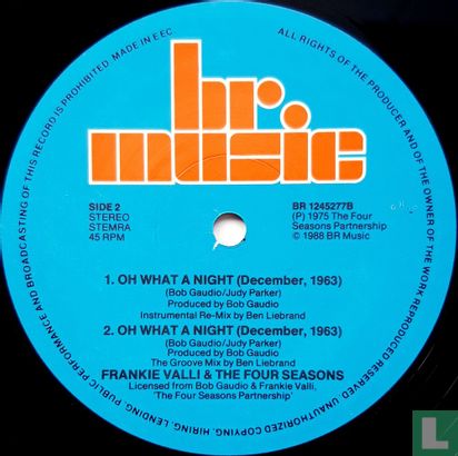 Oh What a Night (December, 1963) (Ben Liebrand Re-mix 1988) - Afbeelding 4