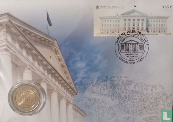 Estland 2 euro 2019 (Numisbrief) "Centenary of the University of Tartu" - Afbeelding 1