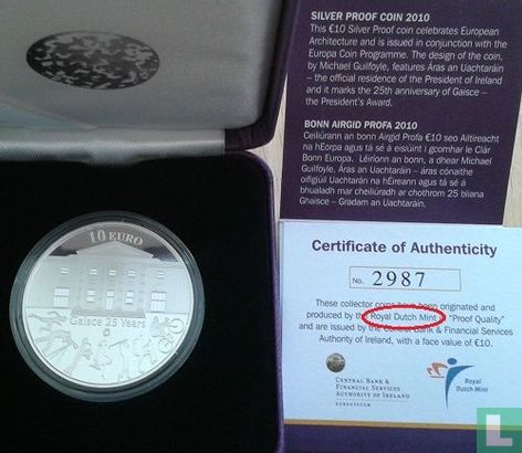 Ierland 10 euro 2010 (PROOF) "25th anniversary of Gaisce - The President's Award" - Afbeelding 3