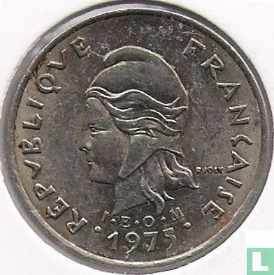 French Polynesia 10 francs 1975 - Image 1