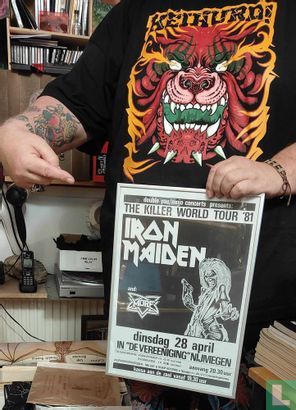 Iron Maiden + MORE 1981 Nijmegen poster A3 repro 