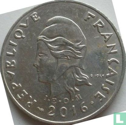 Polynésie française 20 francs 2016 - Image 1