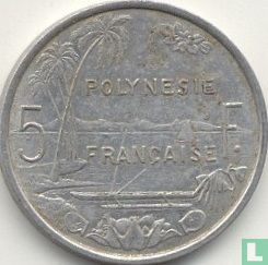 French Polynesia 5 francs 1977 - Image 2